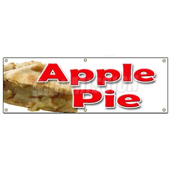 APPLE PIE BANNER SIGN baker sweets crust dutch cobbler home made fresh